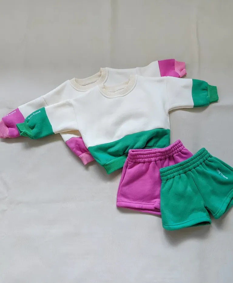 Kids Frankie Logo Shorts Green