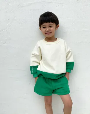 Kids Frankie Logo Shorts Green