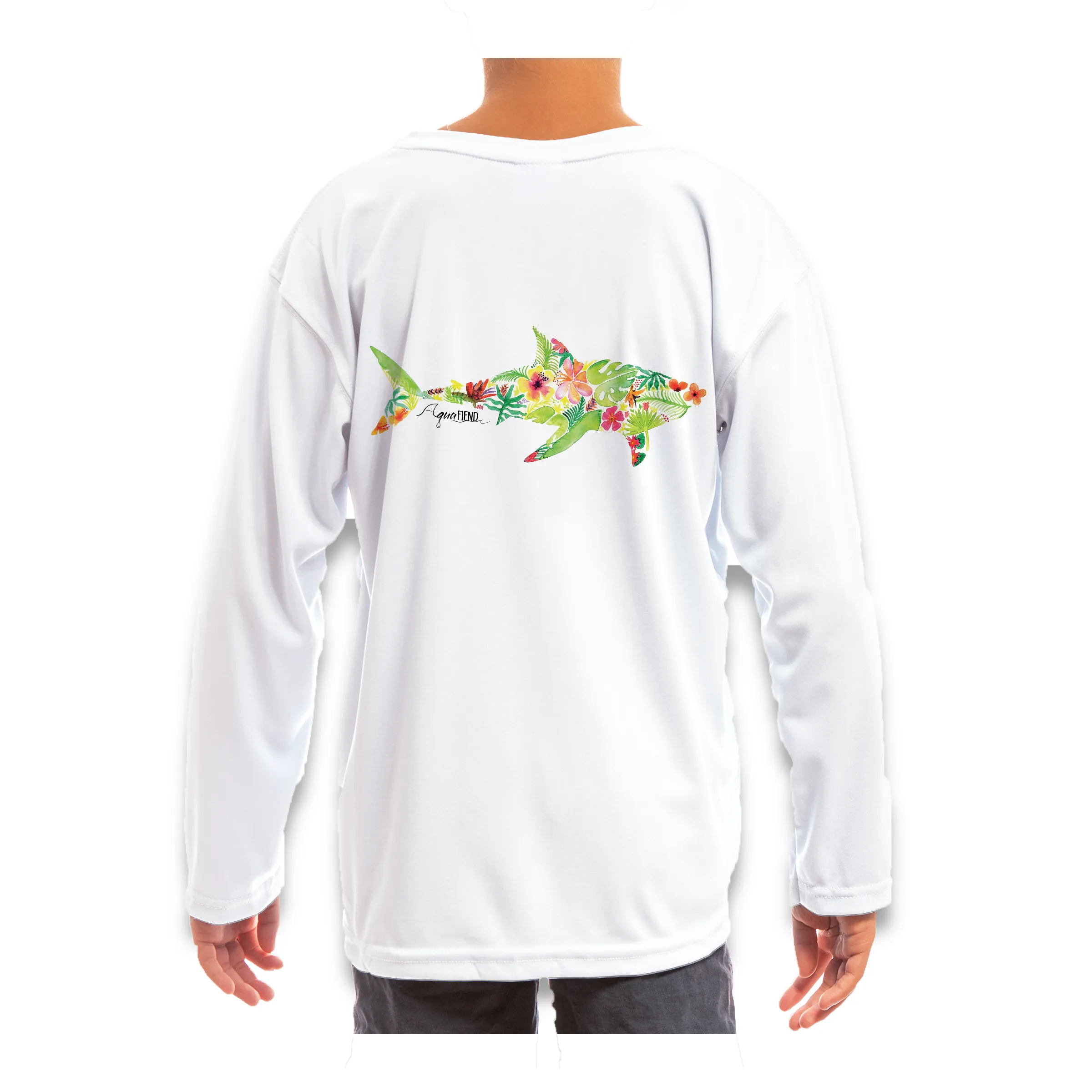 Kids Tropical Shark Long Sleeve