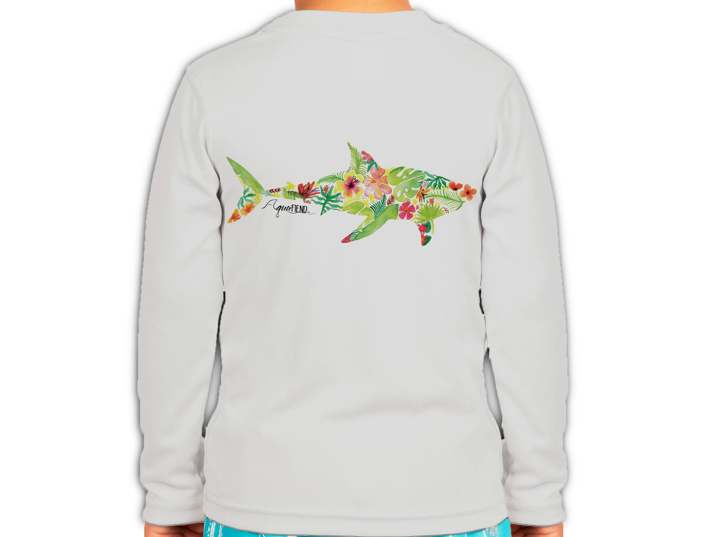 Kids Tropical Shark Long Sleeve