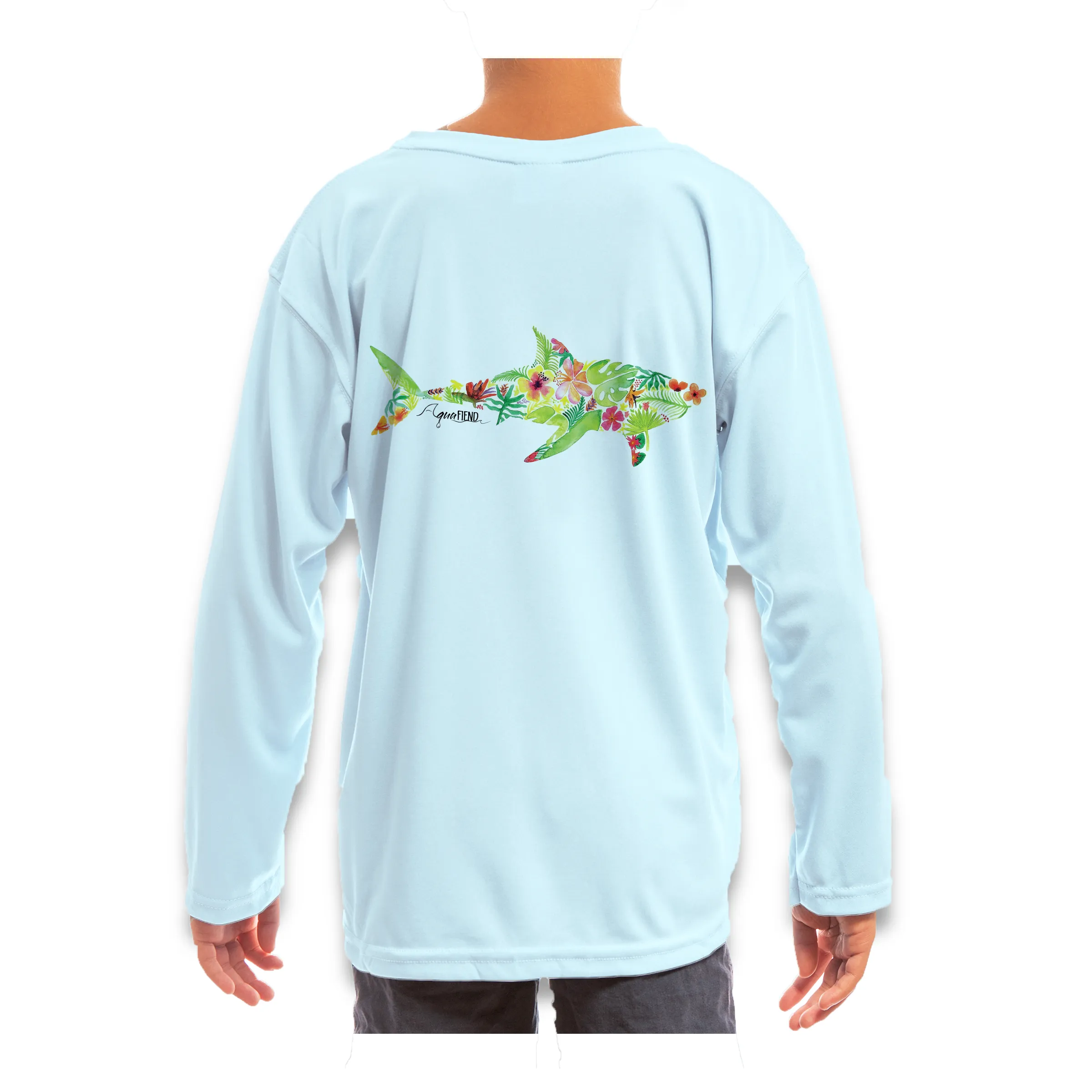 Kids Tropical Shark Long Sleeve