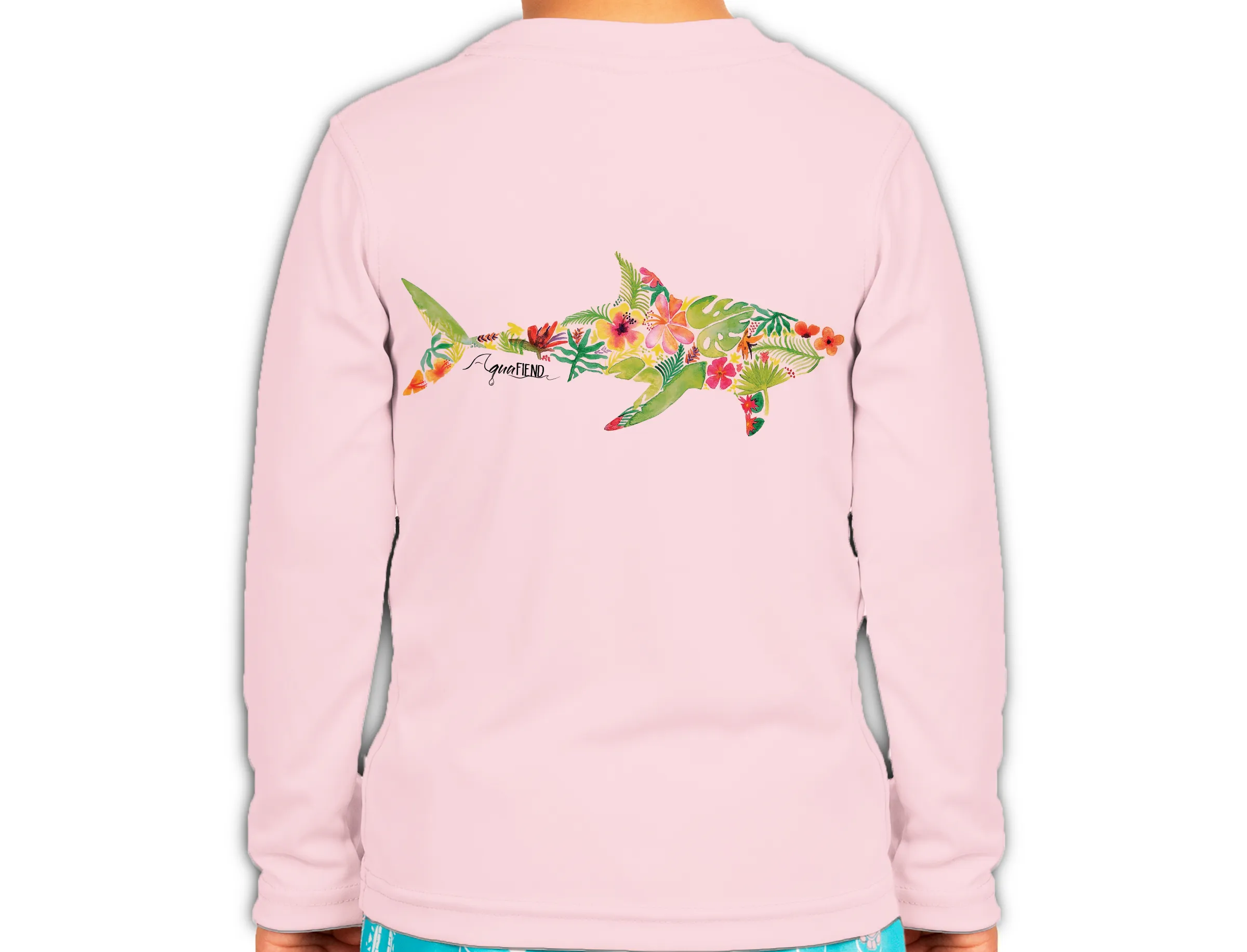 Kids Tropical Shark Long Sleeve
