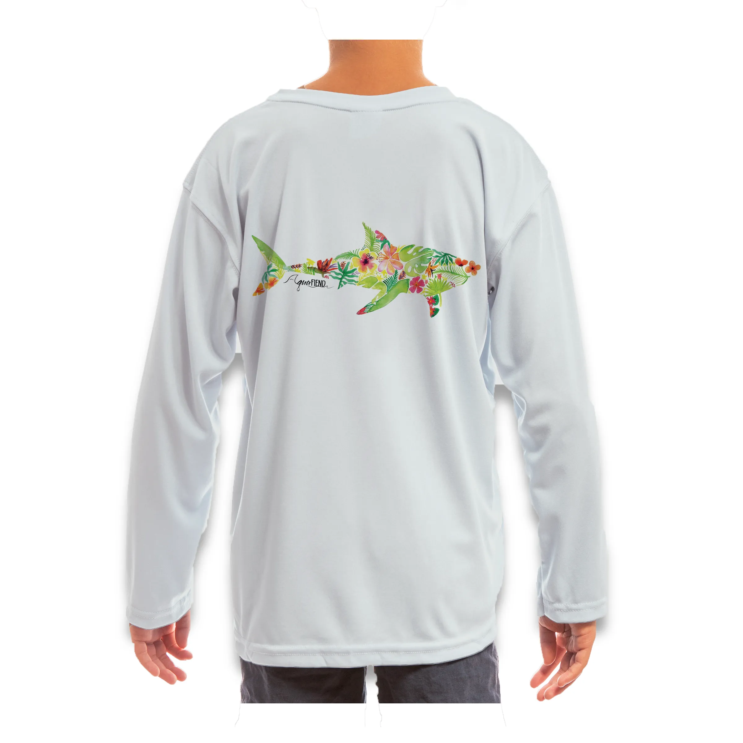 Kids Tropical Shark Long Sleeve