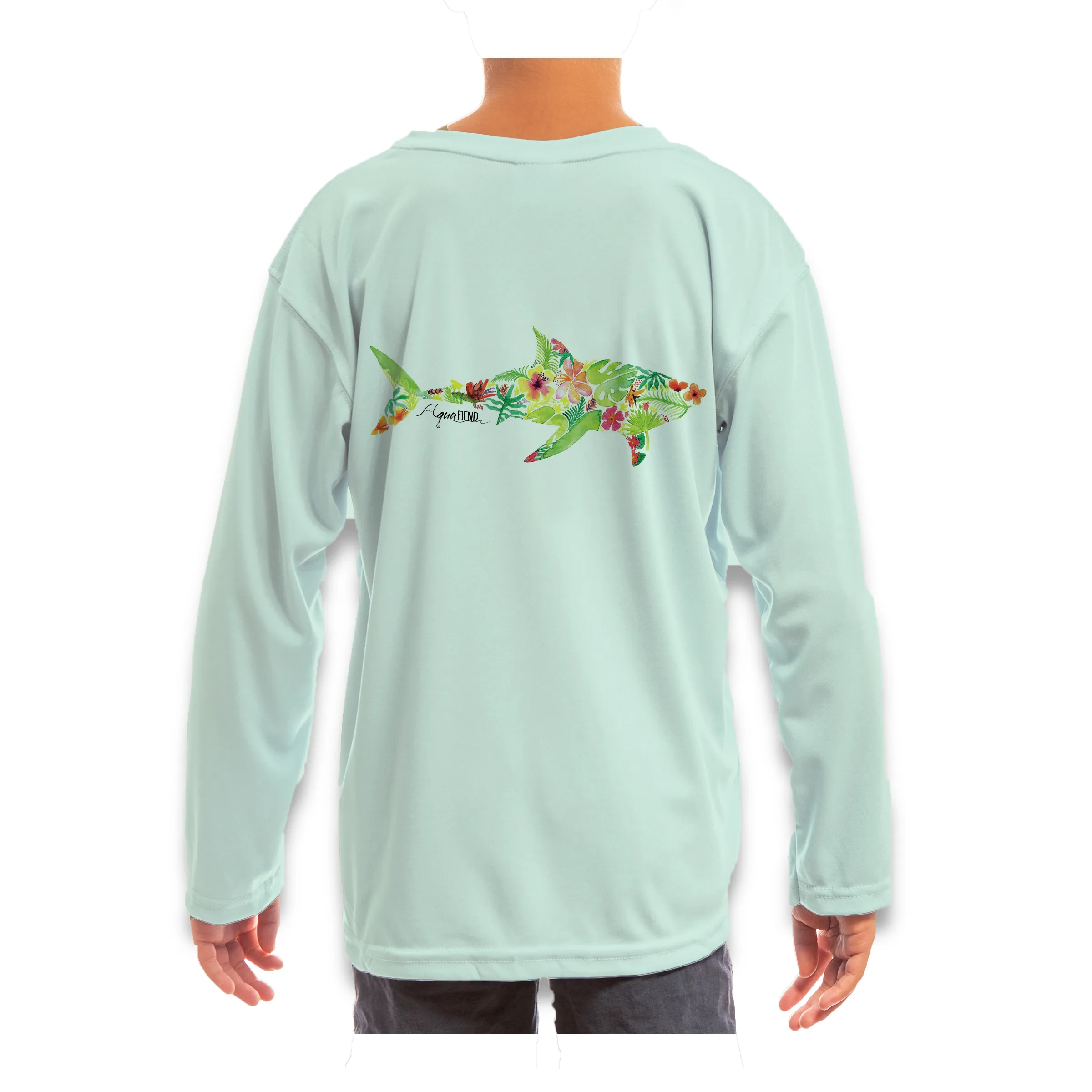 Kids Tropical Shark Long Sleeve