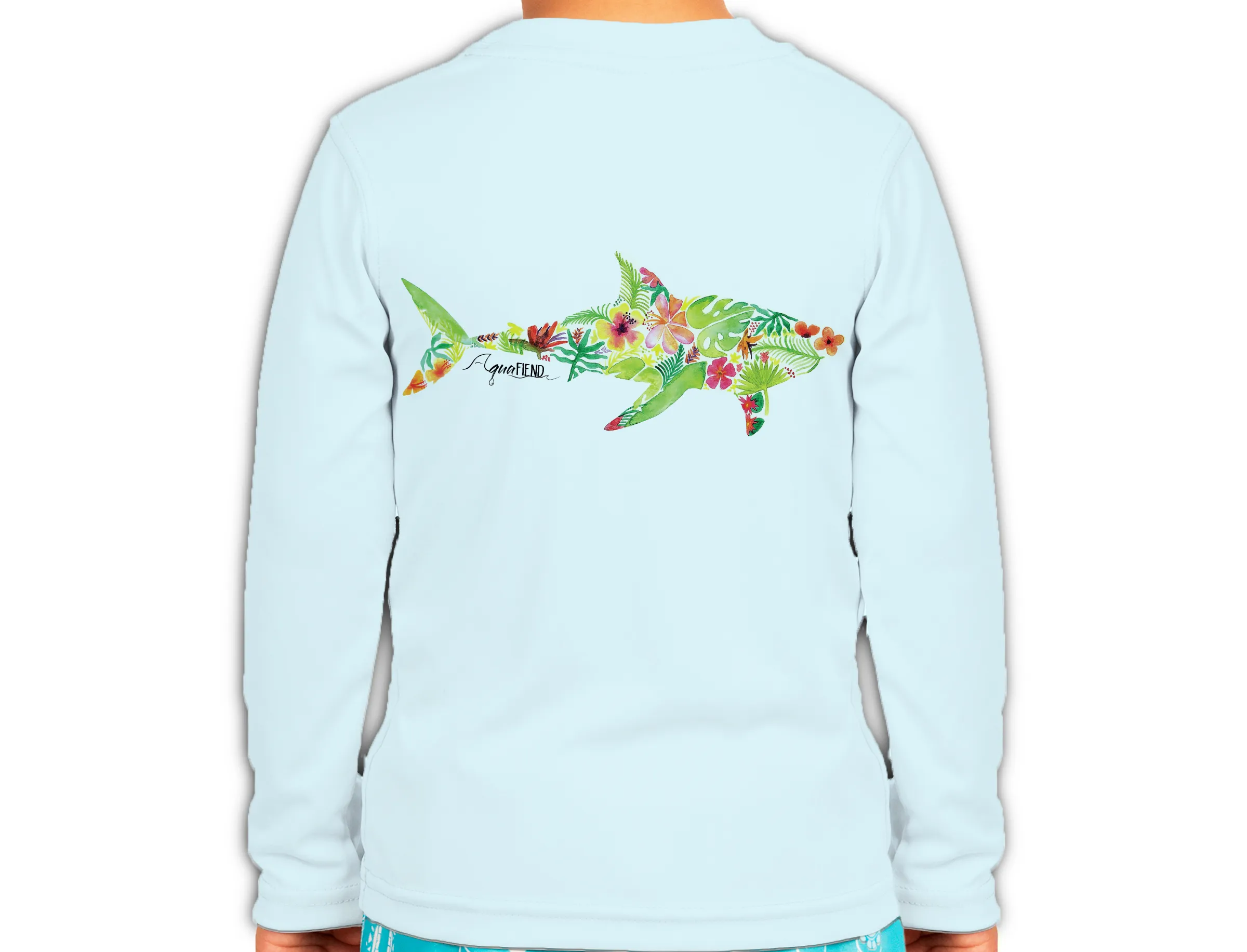 Kids Tropical Shark Long Sleeve