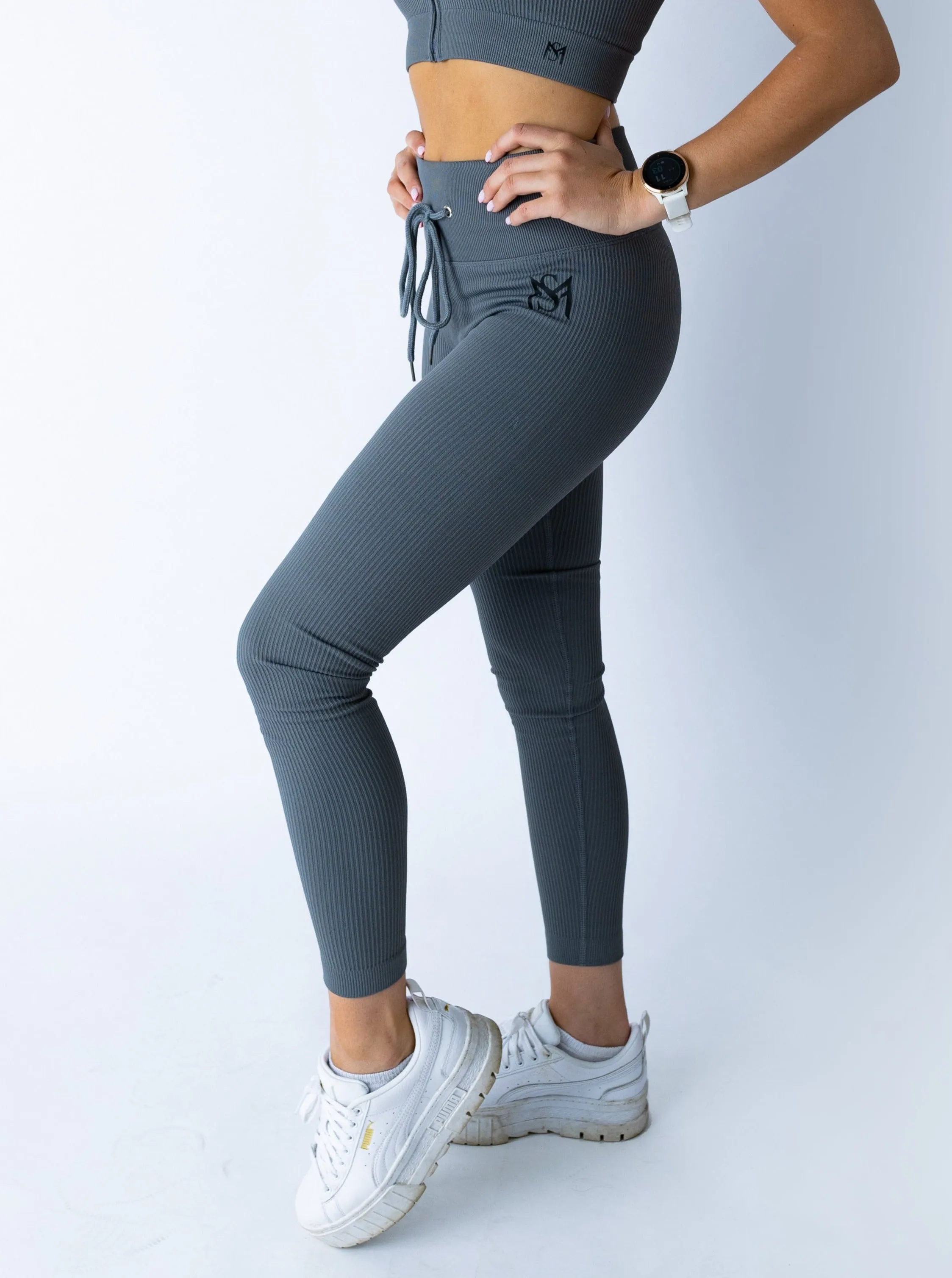 Lace Collection Grey Set Long Sleeve