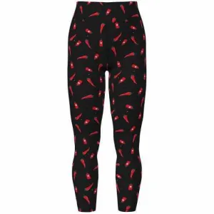 Leggings - Black Red Chilis and Hot Sauce