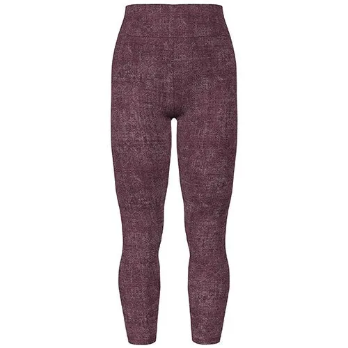 Leggings - Maroon Distressed Texture