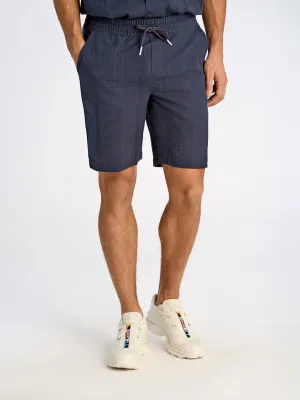 Lindbergh Men Blue Relaxed Fit Solid Shorts