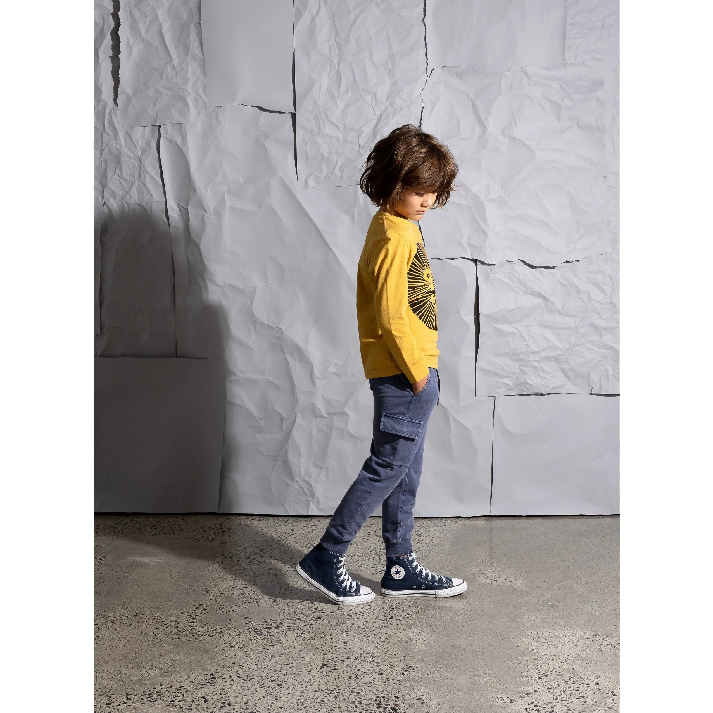 Lion Circle Tee - Mustard Marle