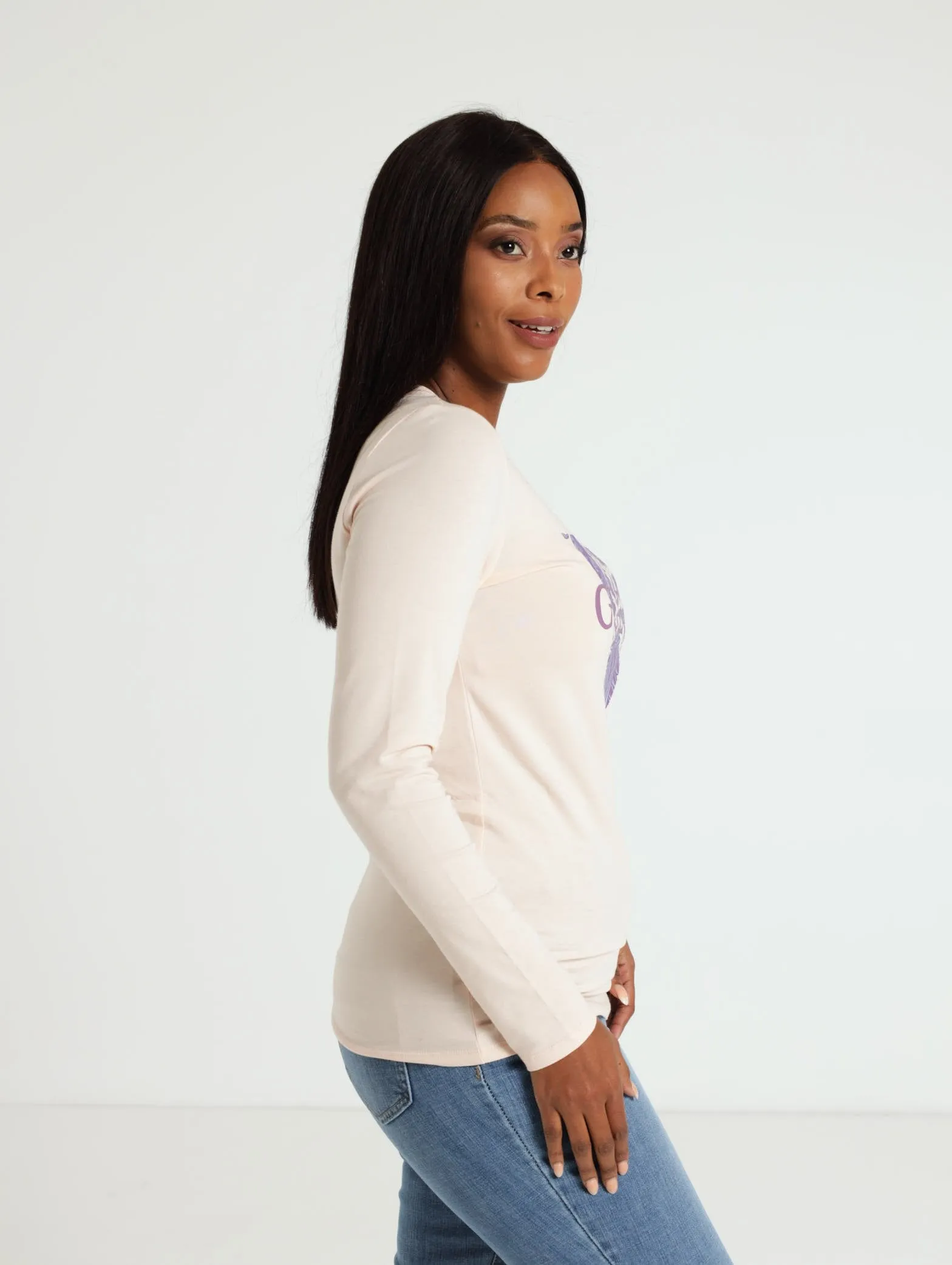 Long Sleeve Tee - Blush