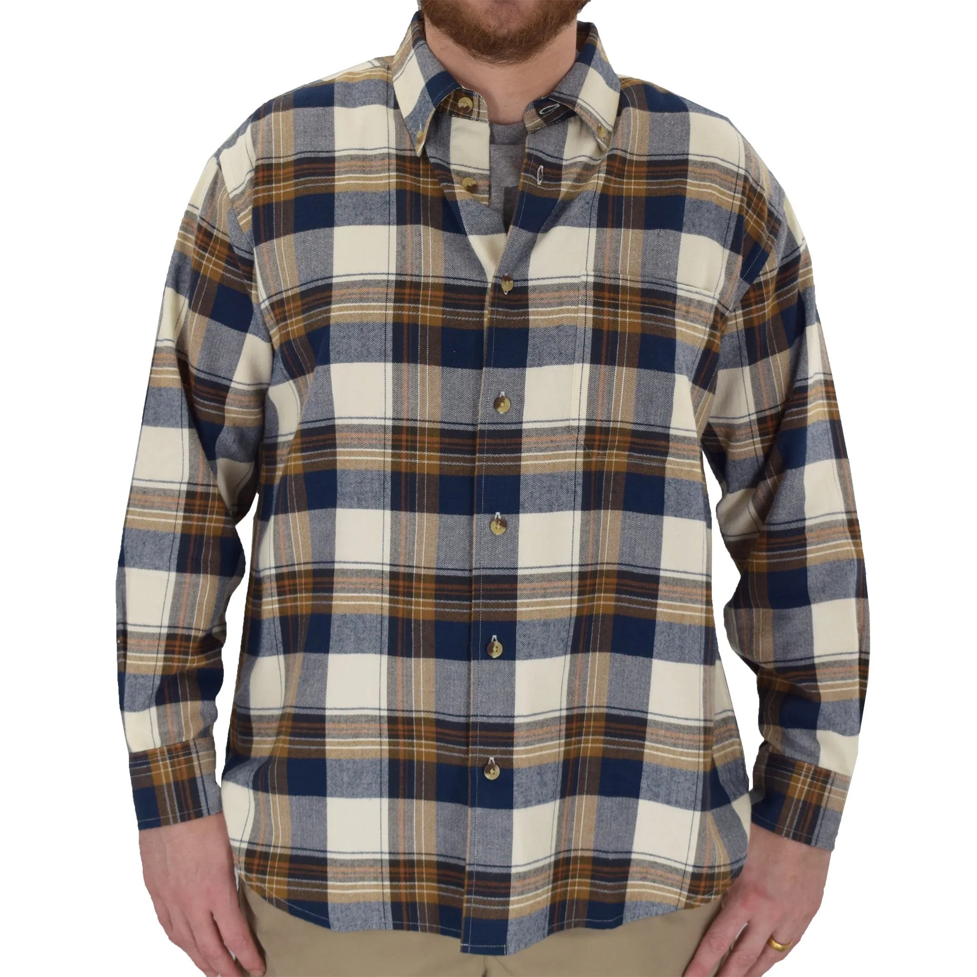 Lord Daniel Flannel Plaid Sport Shirt - 5900-207