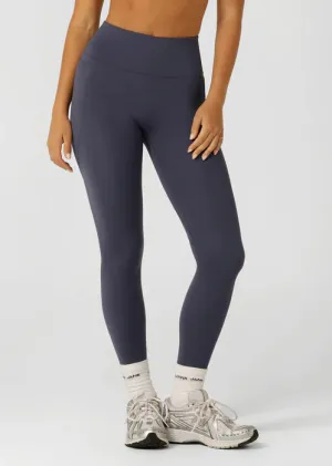 Lorna Jane Amy No Ride Phone Pocket Ankle Biter Leggings - Ash Blue