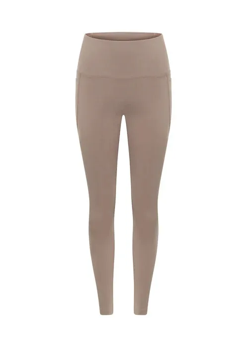 Lorna Jane Amy No Ride Phone Pocket Ankle Biter Leggings - Bone