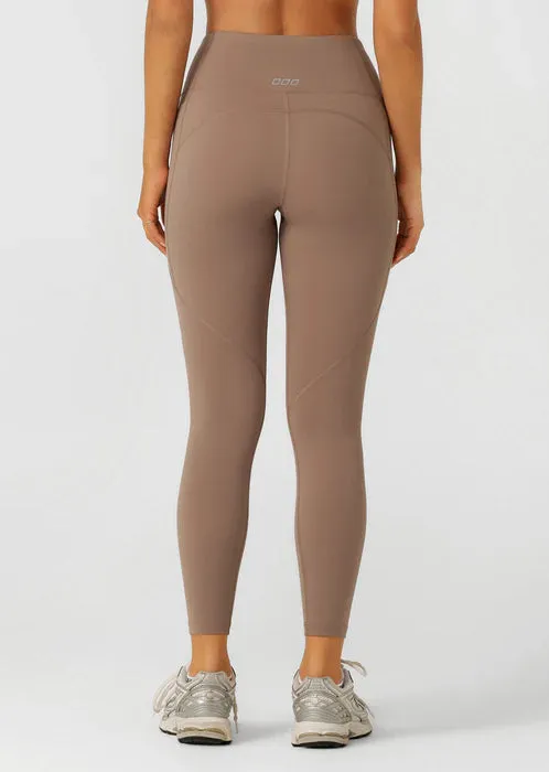 Lorna Jane Amy No Ride Phone Pocket Ankle Biter Leggings - Bone