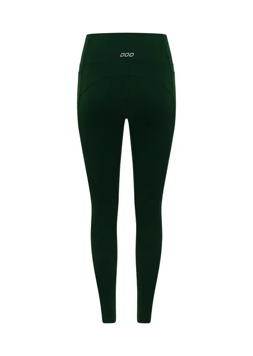 Lorna Jane Amy No Ride Phone Pocket Ankle Biter Leggings - Dark Green