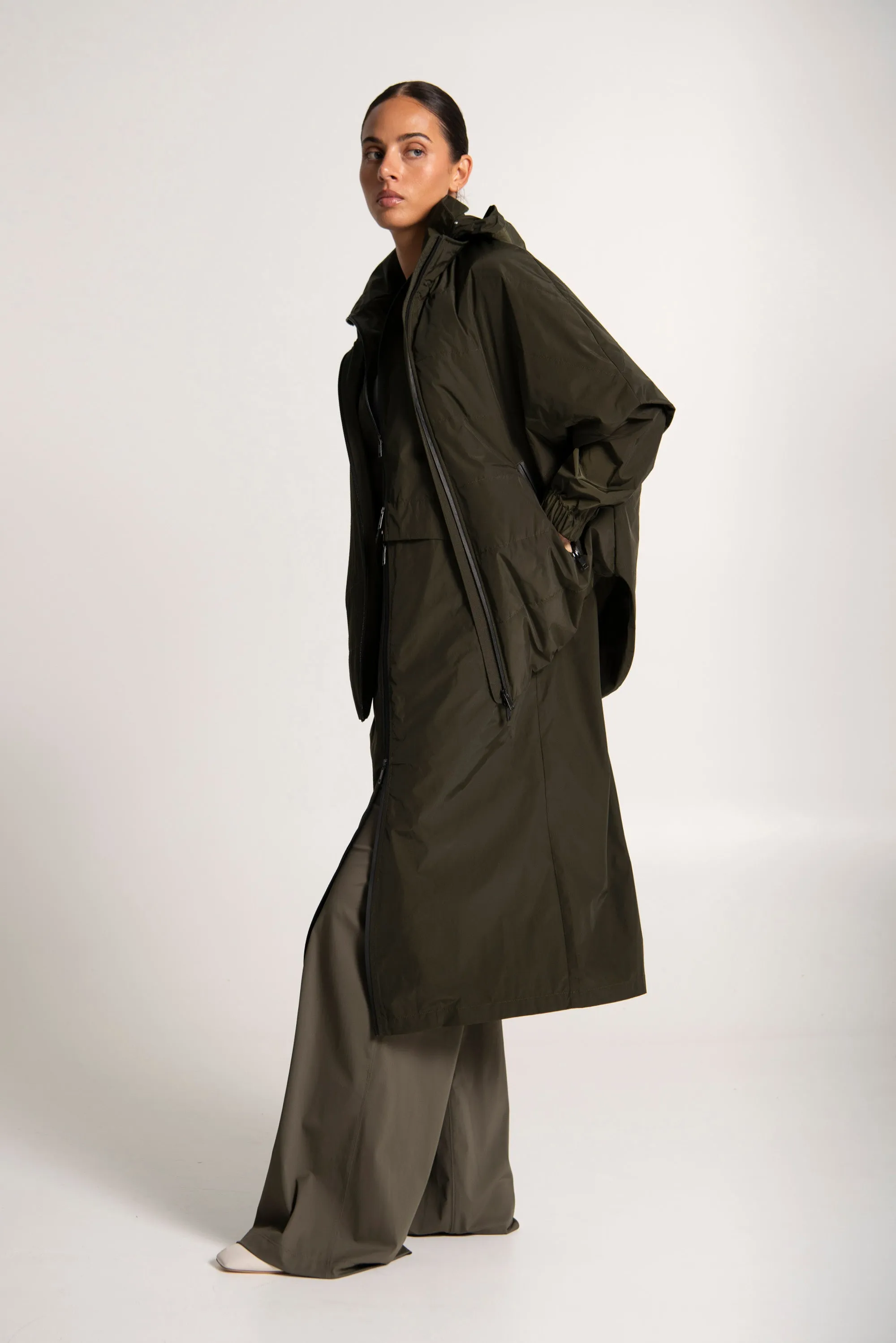 Lounge the Label II TOLEDO Detachable 2 Way Jacket - olive