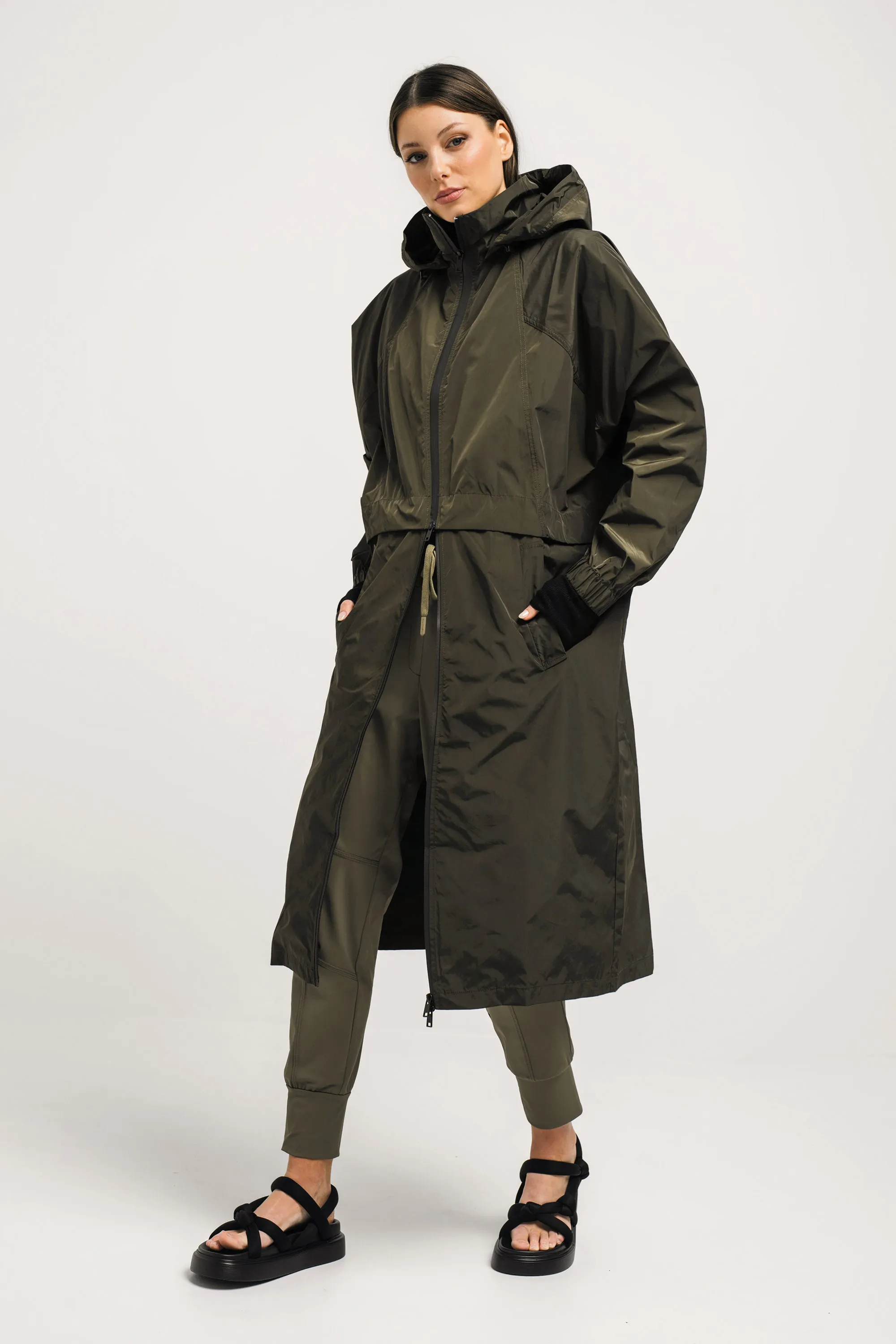 Lounge the Label II TOLEDO Detachable 2 Way Jacket - olive