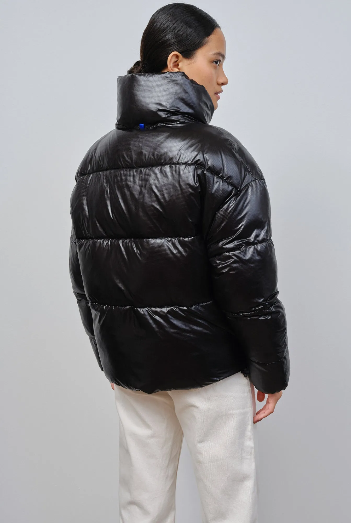 LYON PUFFER JACKET in SHINY BLACK