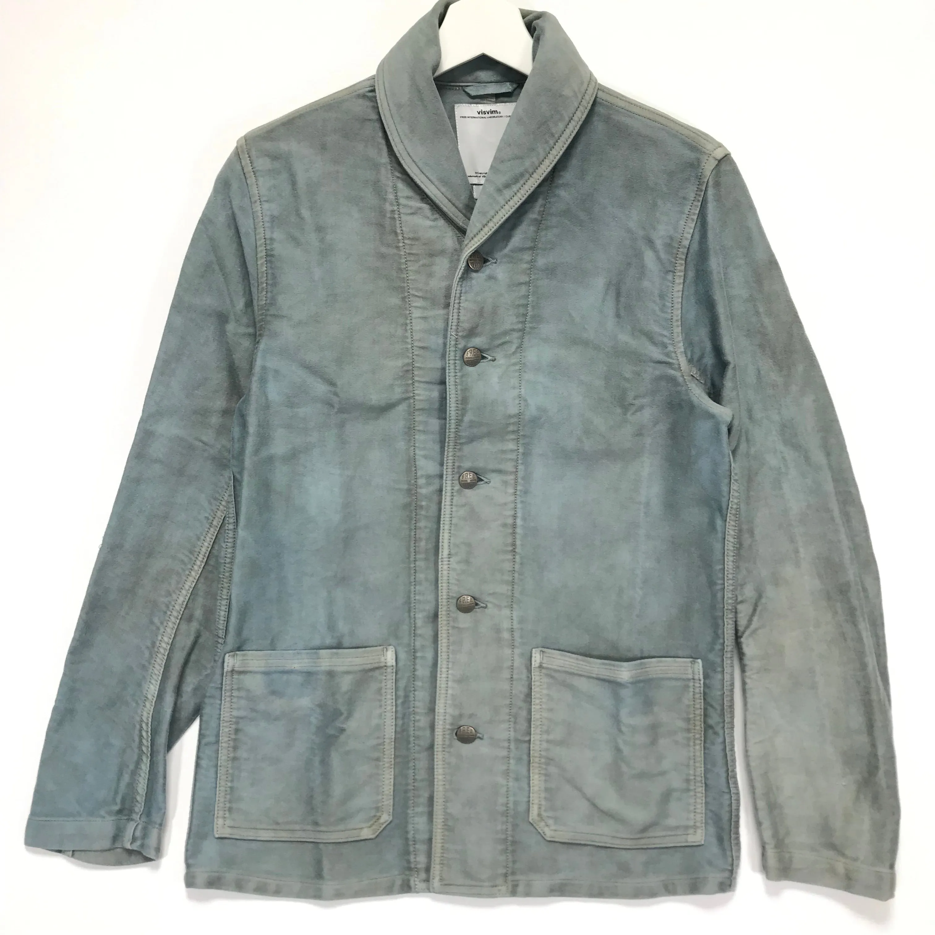 [M] Visvim 14SS ARTIFACT COVERALL Jacket N.D. MOLESKIN Indigo