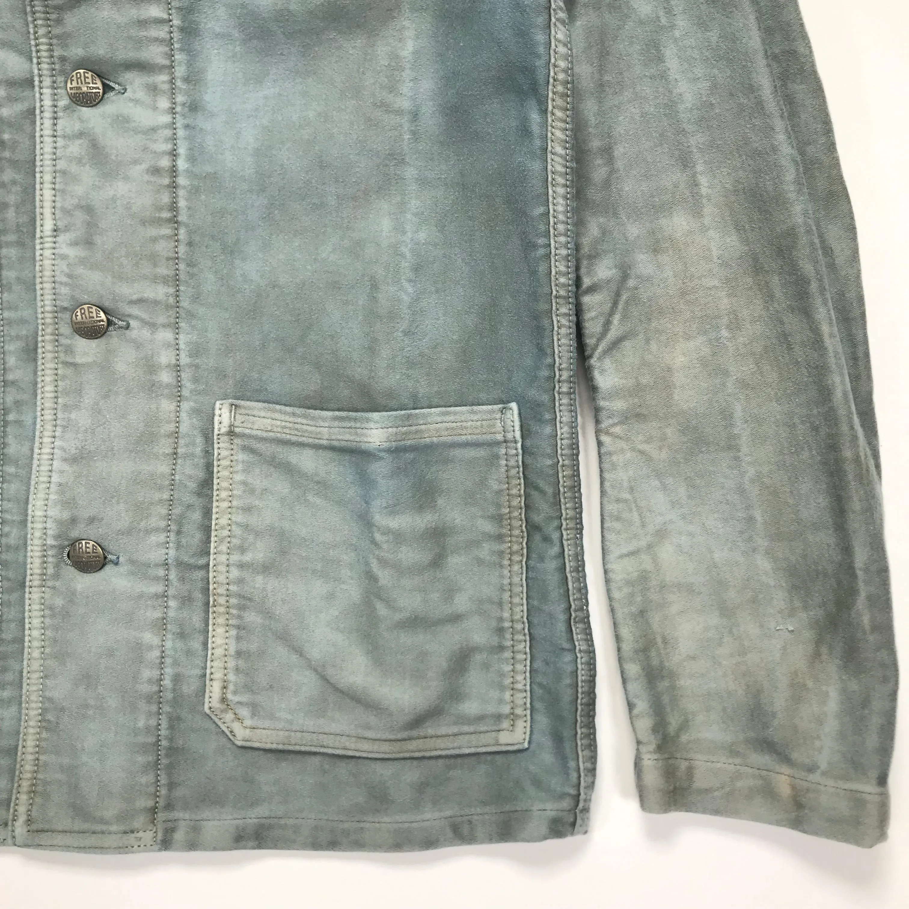 [M] Visvim 14SS ARTIFACT COVERALL Jacket N.D. MOLESKIN Indigo