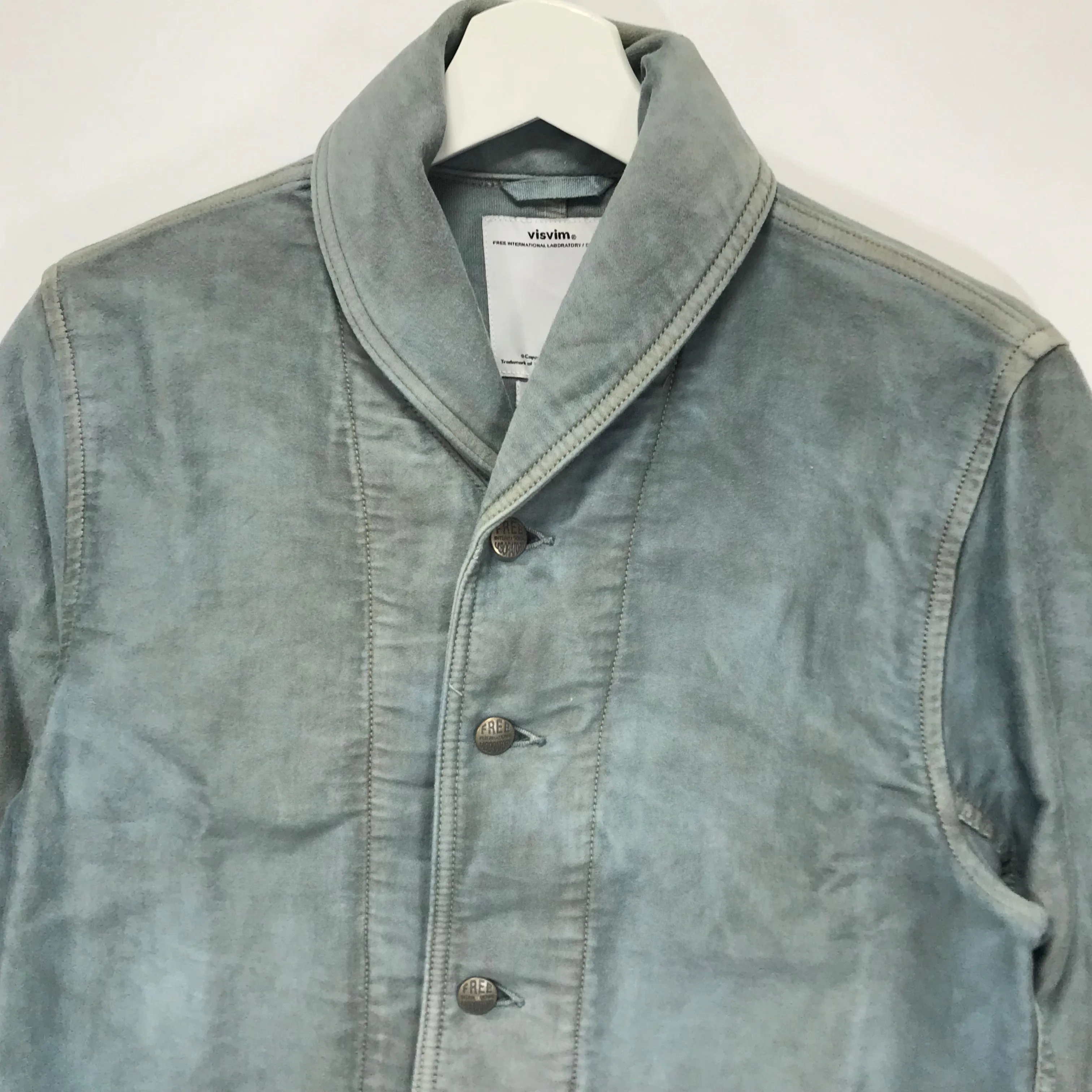 [M] Visvim 14SS ARTIFACT COVERALL Jacket N.D. MOLESKIN Indigo