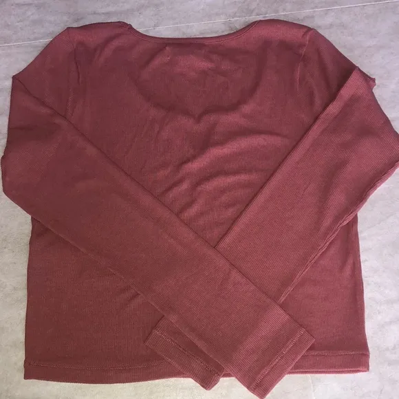 Madewell Ribbed Notch-Front Pajama Set Size S