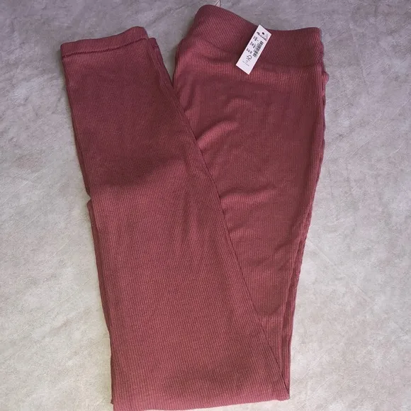 Madewell Ribbed Notch-Front Pajama Set Size S