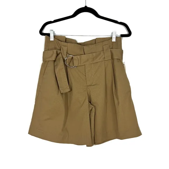 Maeve by Anthropologie Women’s Size 4 Small Brown Khaki Longline O-Ring Shorts