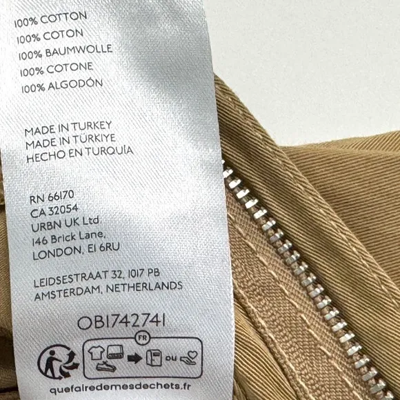 Maeve by Anthropologie Women’s Size 4 Small Brown Khaki Longline O-Ring Shorts
