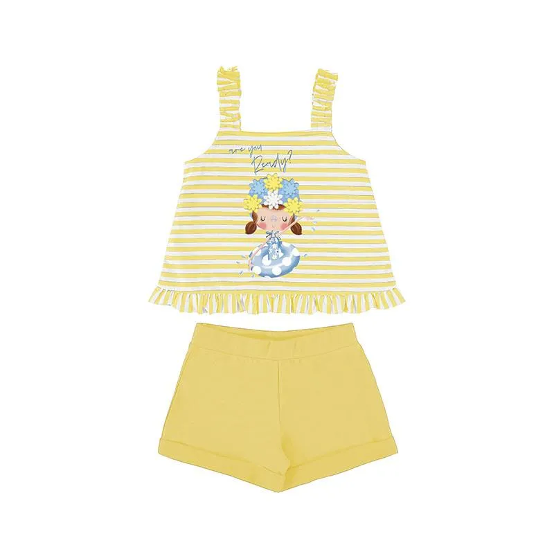 MAYORAL - Are You Ready Top & Short Set - Yellow