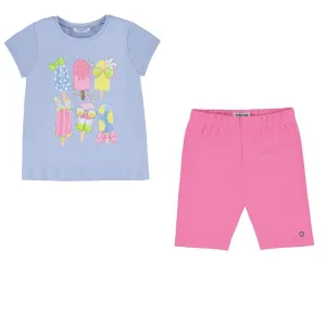MAYORAL - Ice Cream Short Set - Pink
