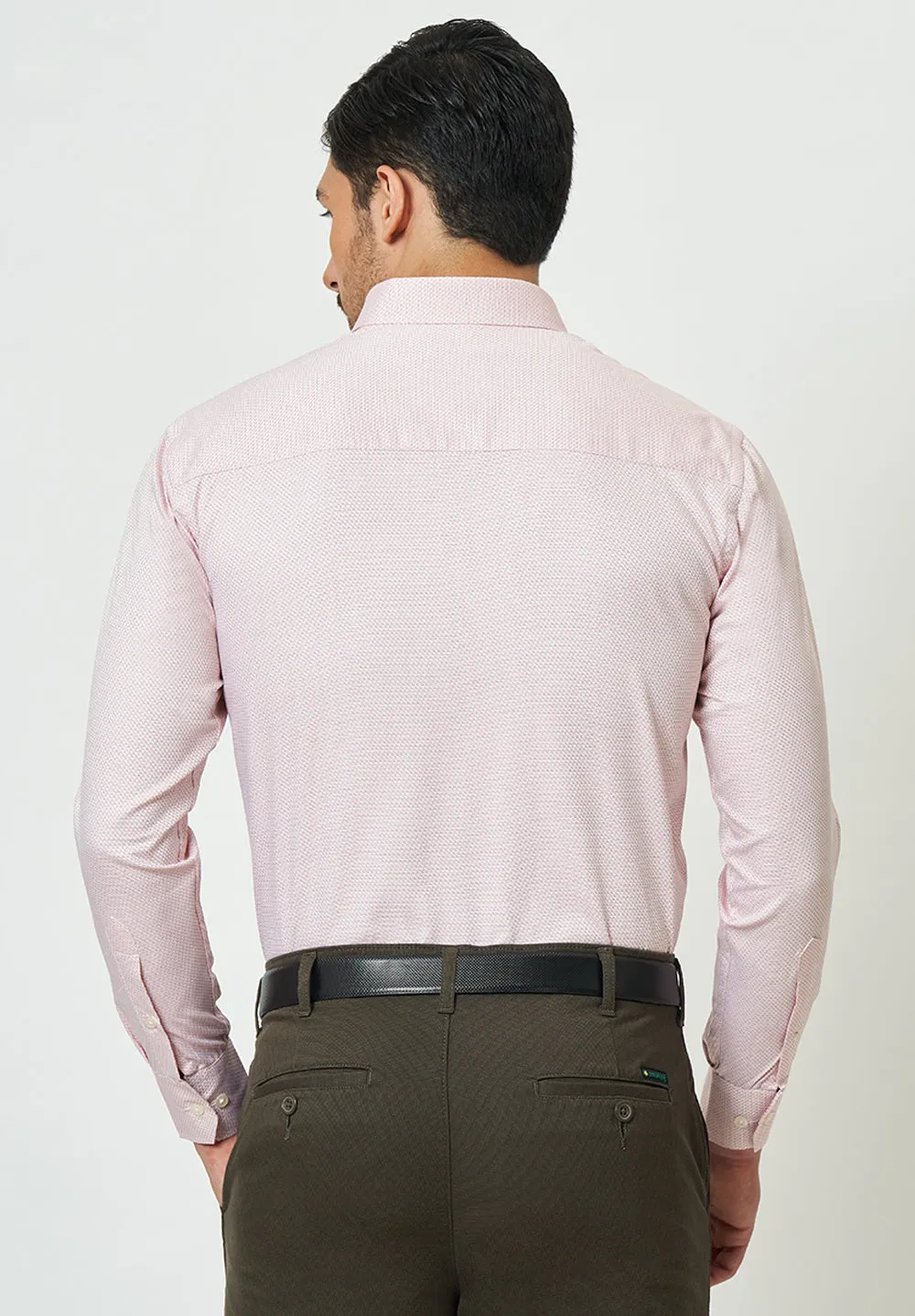 Men Pink Regular Fit Formal Shirt