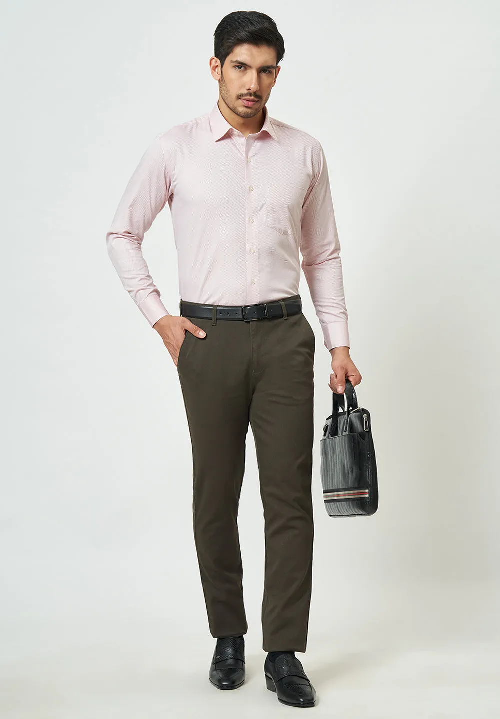 Men Pink Regular Fit Formal Shirt