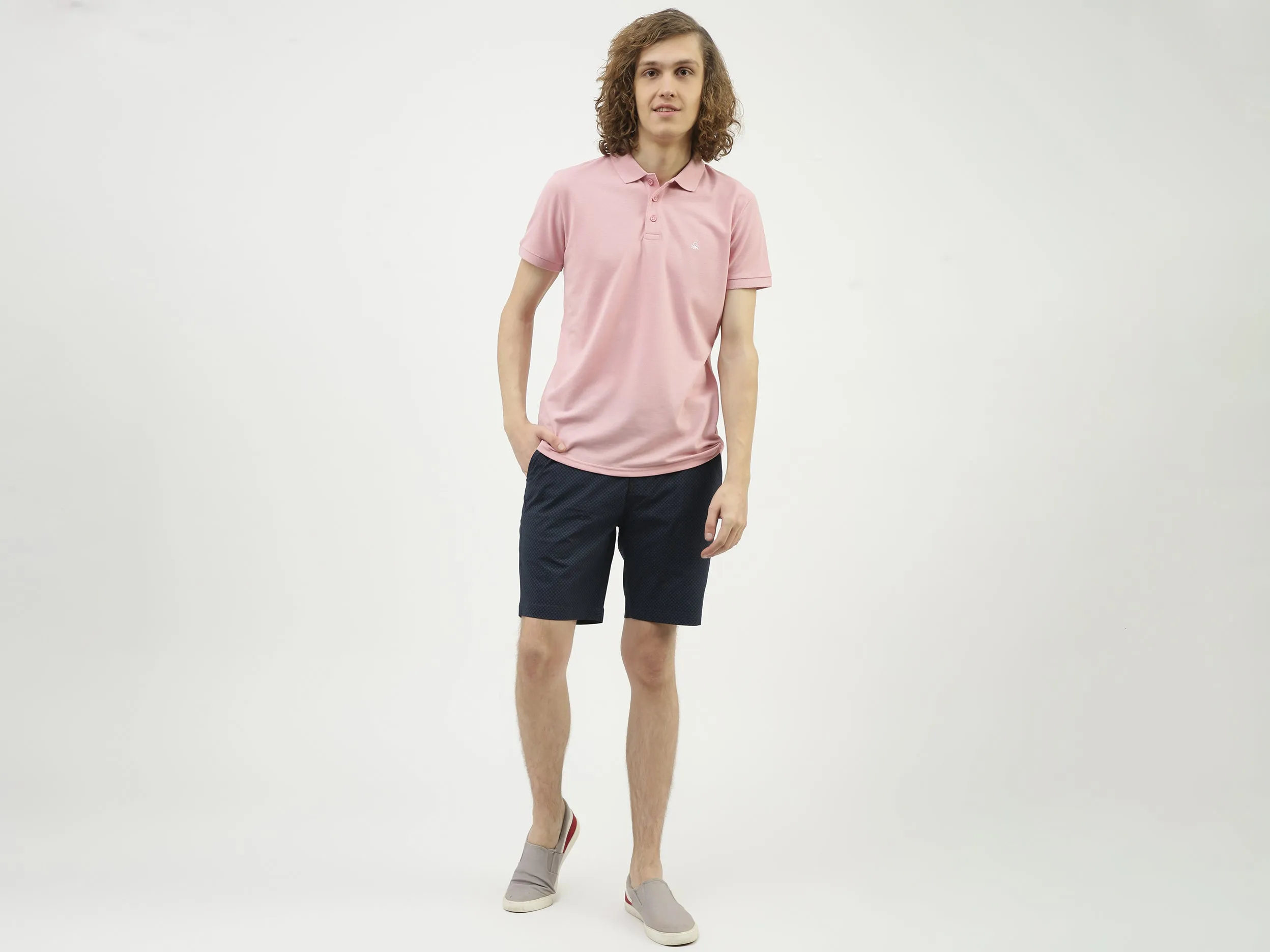 Men Printed Slim Fit Shorts