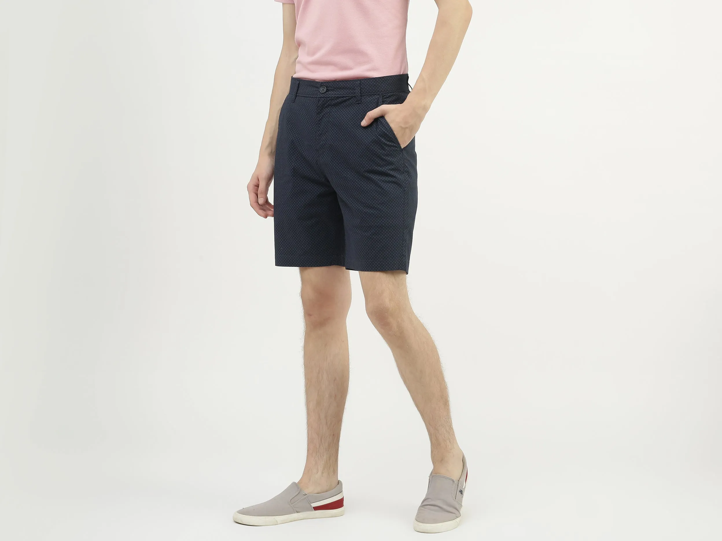 Men Printed Slim Fit Shorts