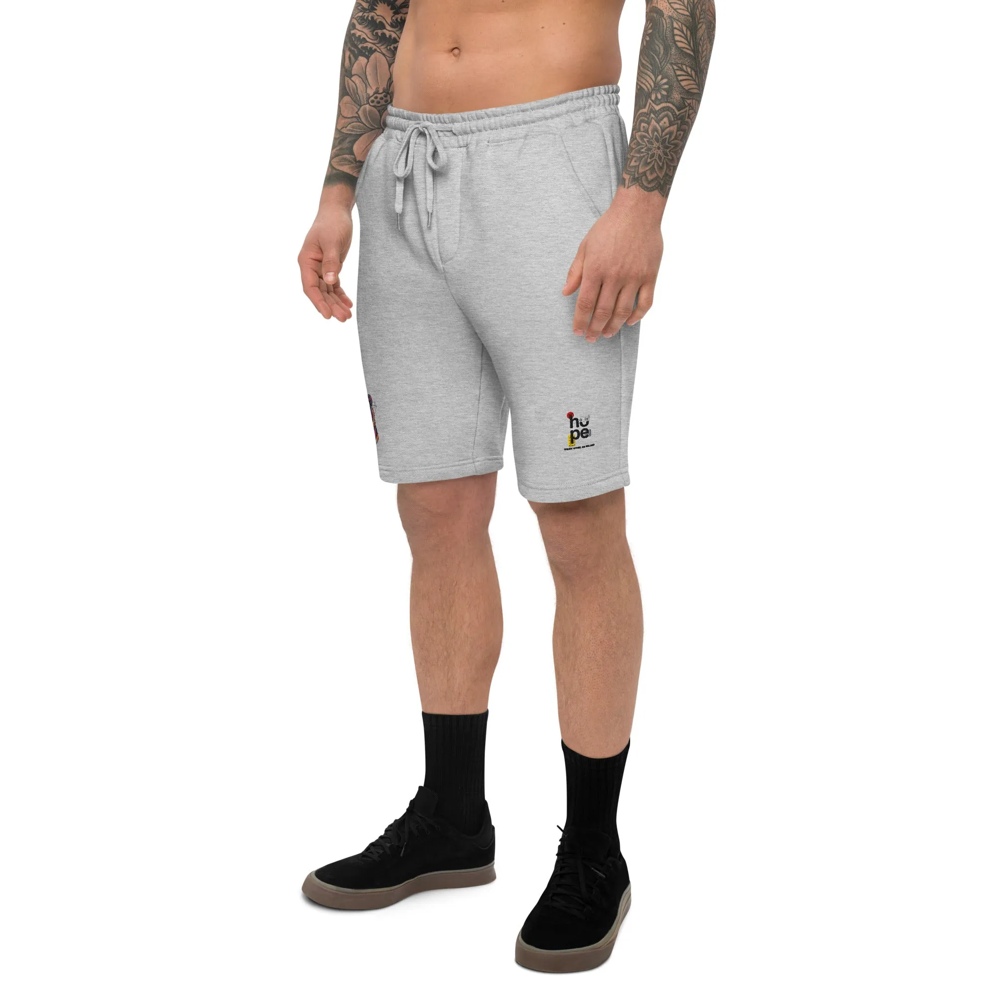 Men's Fleece Shorts with Tiger Design - Performance Hope Apparel