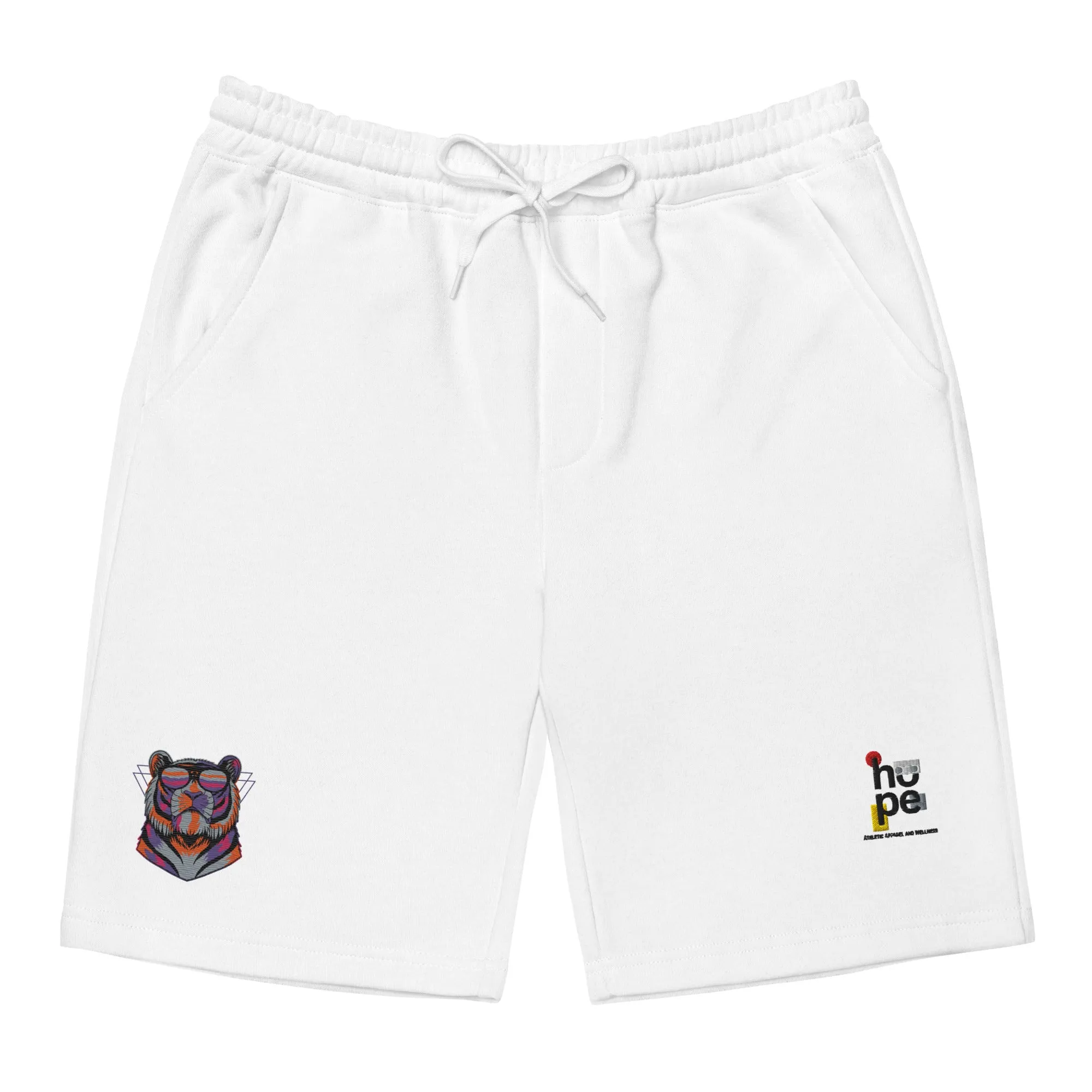 Men's Fleece Shorts with Tiger Design - Performance Hope Apparel