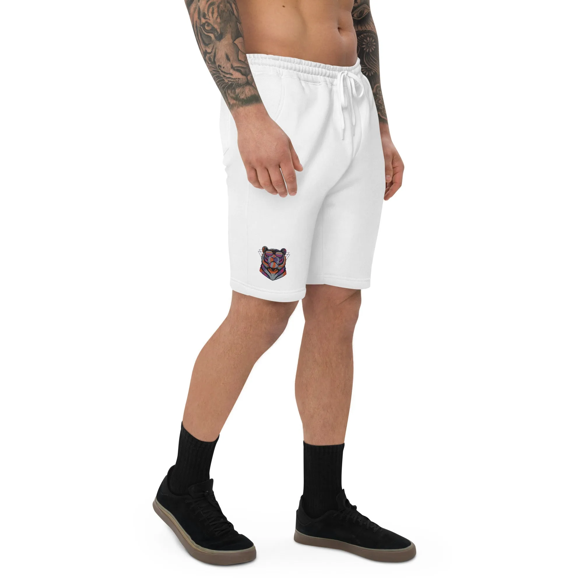 Men's Fleece Shorts with Tiger Design - Performance Hope Apparel