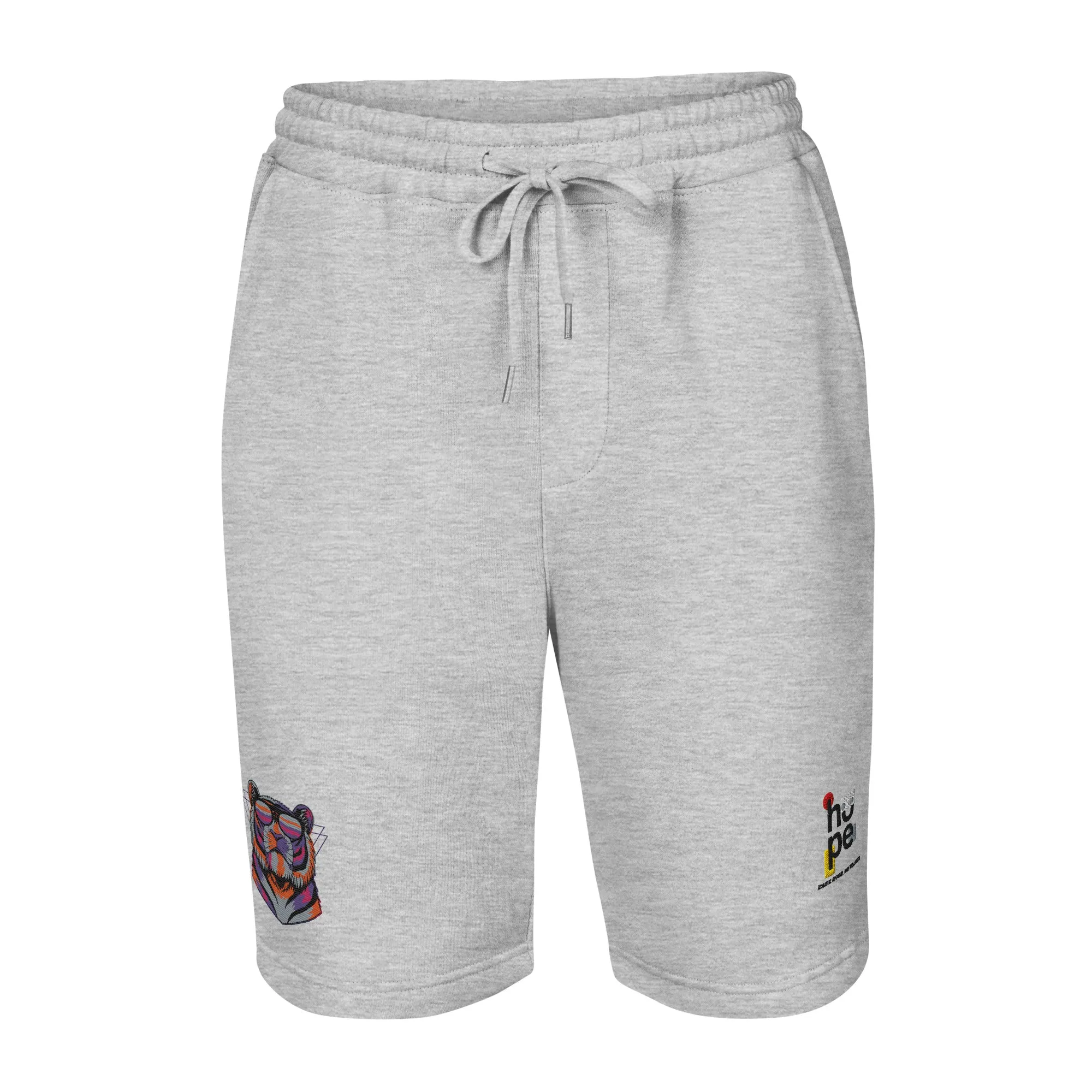 Men's Fleece Shorts with Tiger Design - Performance Hope Apparel