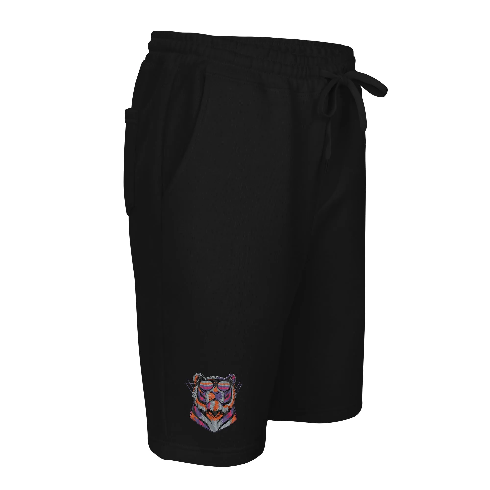 Men's Fleece Shorts with Tiger Design - Performance Hope Apparel