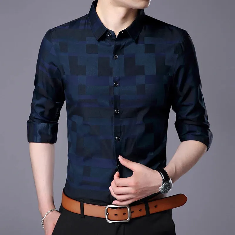 Men's Formal Long Sleeve Office Shirt