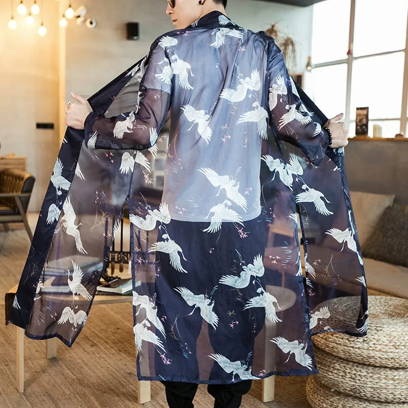 Men's Japanese Style Kimono Shirt