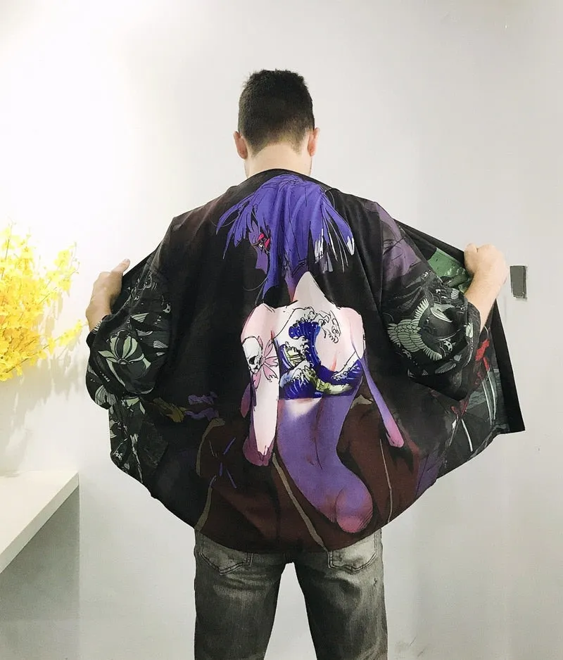 Men's Japanese Style Kimono Shirt