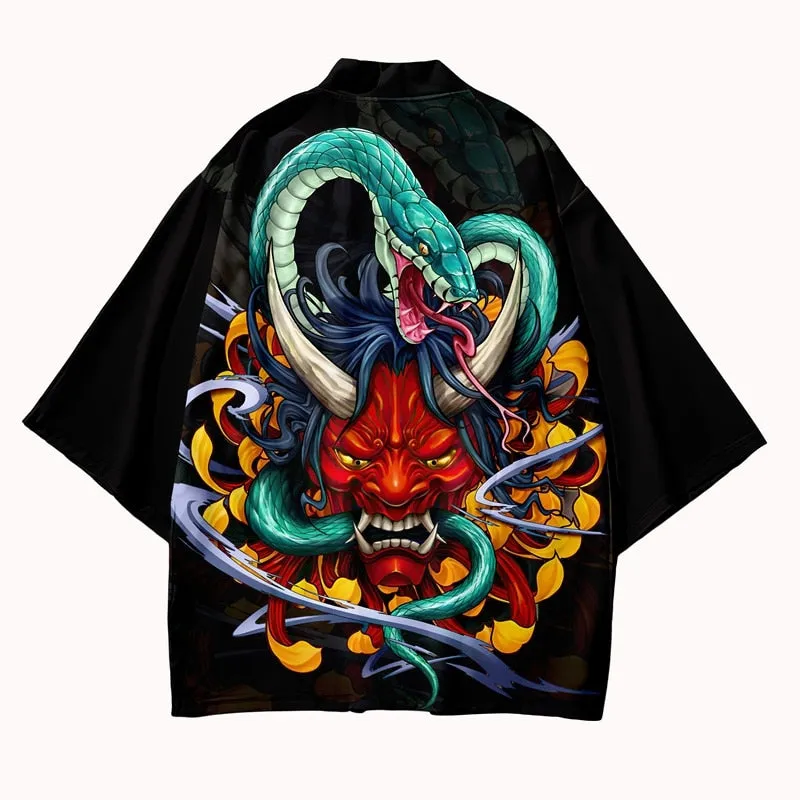 Men's Japanese Style Kimono Shirt