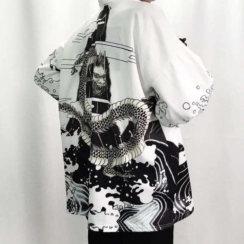 Men's Japanese Style Kimono Shirt