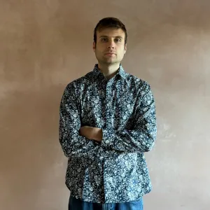 Men's Shirts in Liberty Print BLUE