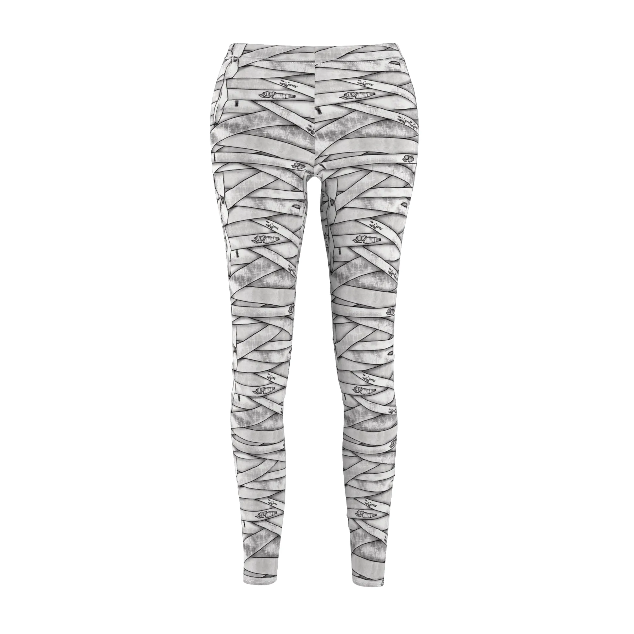 Mummy Womens Halloween Costume Leggings Yoga Stretch Pants - Saiko Studio