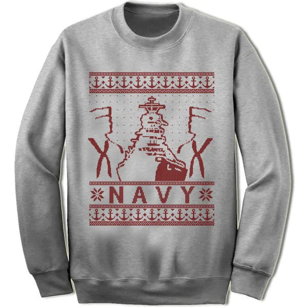 Navy Christmas Sweatshirt