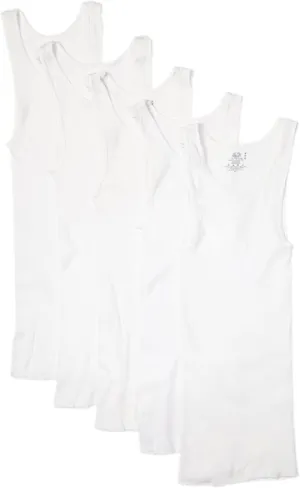 New Fruit of the Loom Mens A Shirts(Pack of 5), White! Sz M!